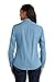 Port Authority Women's Long Sleeve Carefree Poplin Button-Down Shirt, Carolina Blue, 4X-Large