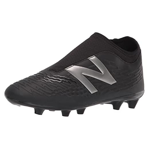 New Balance Boy's Tekela V3+ Magique Junior FG Soccer Shoe, Black/Silver, 10.5 Wide Little Kid