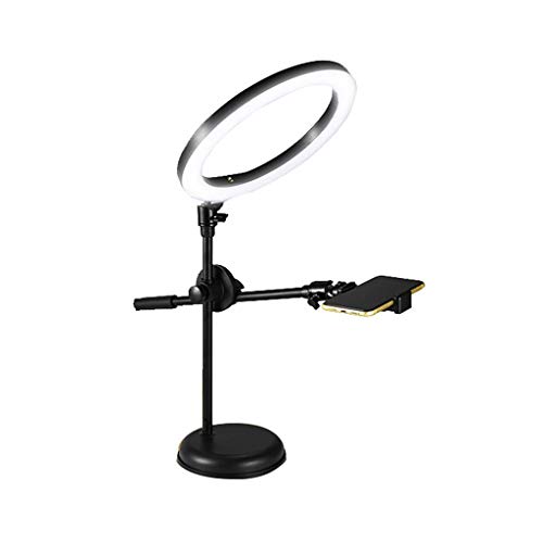 XYSQWZ Ringlicht Mit Ständer Und Telefonhalter Dimmbares 3-Farben-Make-up-licht Für YouTube Vlogging Video Selfie…
