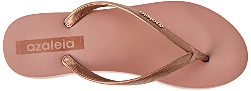 Tamanco Gabi Light, Azaleia, Feminino, Cobre/Nude Médio, 37