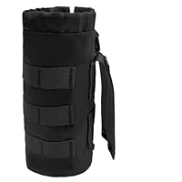 Pochette Bidon Molle Tactique - Porte-bouteille Sac à Dos - Rangement Eau & Accessoires - Pour Rando, Camping, Outdoor