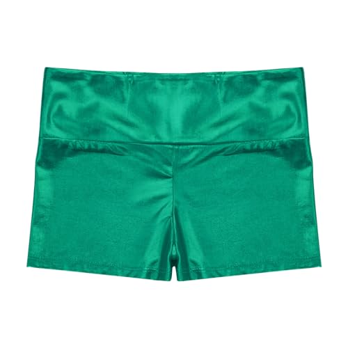JEATHA Girls Shiny Metallic Booty Shorts Athletic Gymnastic Sports Tumbling Sparkle Glitter Dance Bottoms4