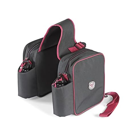 Alforjas de sillín Carbón de Shires con bolsas, botellas de acero Cover