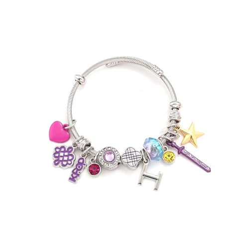 rongji jewelry KPop Idol Metal Bracelets,Supernatural Group Hunter Bracelet,KPop Fans Christmas Gift for Women (KPOP Idol)