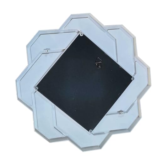 Image of Art Street Set of 2 Solid Framed Wall Mirrors for Home Dcor Round Shape Golden Decorative Wall Mirror for Living Room Decoration (Size 10x10 Inchs)