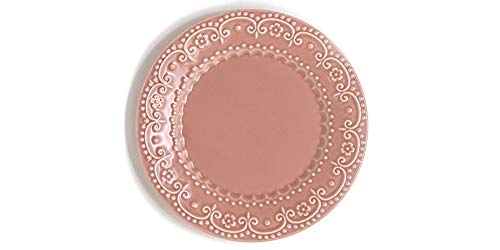 Jogo com 6 pratos rasos, Pimenta-rosa, Coleção Especiarias, Acervo Panelinha