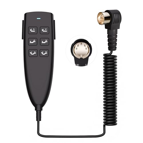 Okin 6 Button Adjustable Bed Remote 5 Pin Wired Adjustable Bed Remote Control Replacement Parts, HS.13.06.17