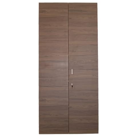 Genérico OFILIKE. Armario de Madera con 5 Estantes y 2 Puertas. para Garaje, Oficina, Estudio. (Nogal) Cover