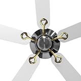 Fan Blade Arm Replacement - Aluminium Ceiling Fan Connector Kit, 5 Pack Lightweight Mounting Brackets, Indoor Outdoor Repair Accessory for Living Room Bedroom Kitchen Garage Home