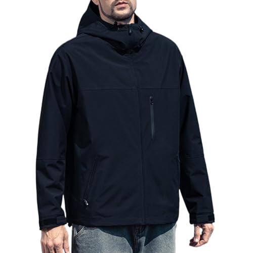 Image of Hooded Assault Suit Men'S Outdoor Solid Color Jacket Windproof And Waterproof Mountaineering Workwear Jacket