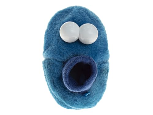 image for Sesame Street Elmo Cookie Monster Boys Girls Sock Top Slippers,Cookie 