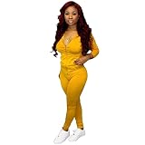Adogirl Womens Sweatsuit Set Two Piece Outfits Top + Skinny Long Pants Tracksuits Jogging Suits Jump