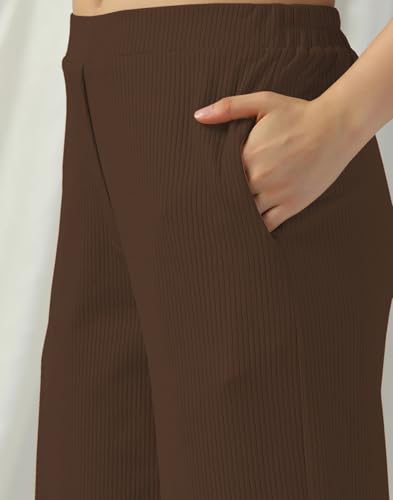 Image of Selvia Women's Lycra Straight Korean Style Trouser, Regular Fit Casual Pants