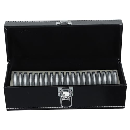 Boîte de rangement pour pièces de monnaie pour collectionneur avec organiseur compact portable
