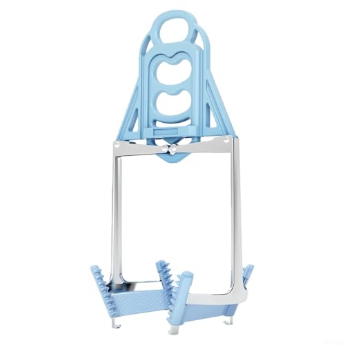 Pince pliable pour assiette chaude de cuisine pour une manipulation sûre des assiettes chaudes, bols et plateaux des micro-ondes, casseroles et friteuses à air (bleu)