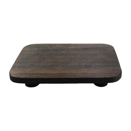 Llazsybz Jabonera de Pedestal de Madera, Soporte Elevador para Baño, Bandeja para Jabón, Portavelas Y Plantas, para Joyería, S