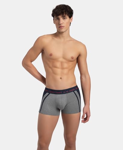 Image of Jockey US21 Men's Super Combed Cotton Elastane Stretch Solid Trunk with Ultrasoft Waistband