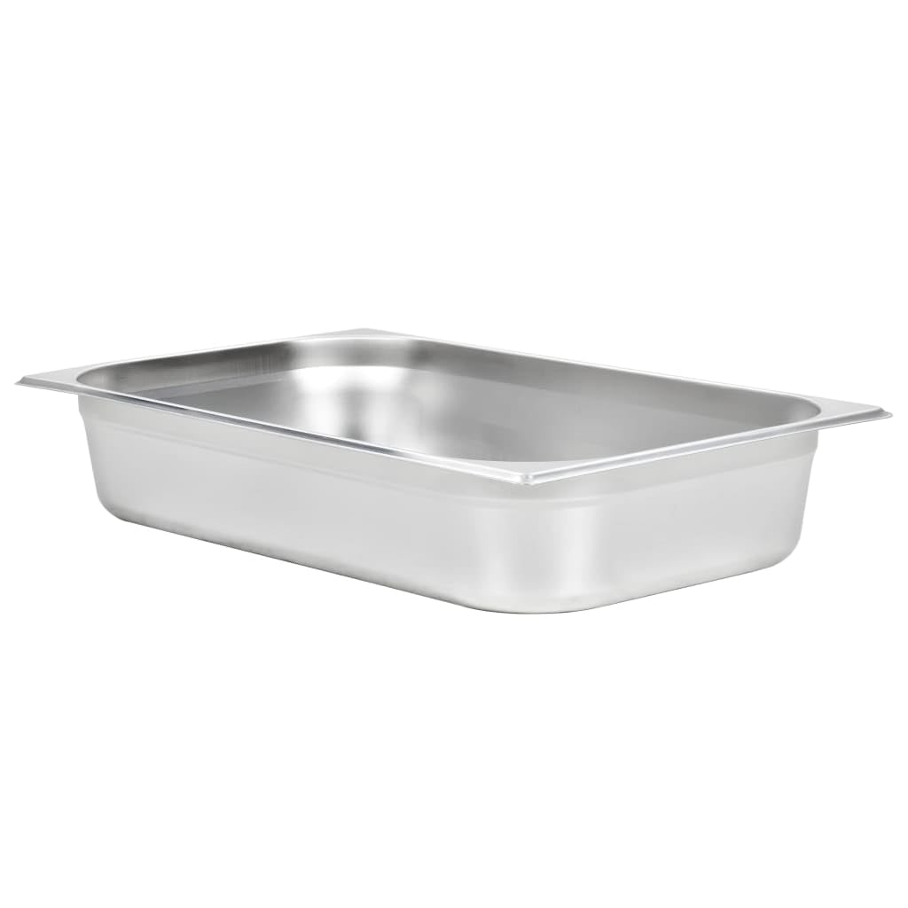 Gastronorm - Recipientes de acero inoxidable GN 1/1, 100 mm, 4 unidades