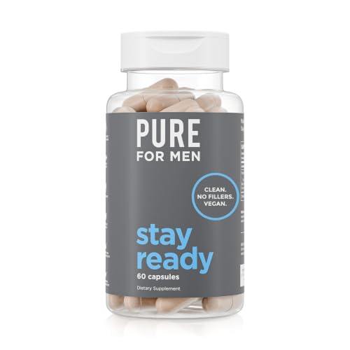 Pure for Men Fiber Supplement Review: Stay Ready Daily 1 Pure for Men Original Cleanliness Stay Ready Fiber Supplement | Helps Promote Digestive Regularity | Psyllium Husk, Aloe Vera, Chia Seeds, Flaxseeds | Proprietary Formula | 60 Vegan Capsules
