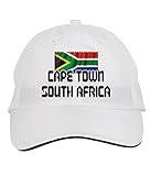 Makoroni - Cape Town South Africa South Africa South African Hat Adjustable Cap, DesB86 White