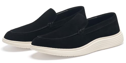 Image of Journey West Men's Comfort Casual Slip-on Suede Leather Loafers Shoes for Men