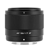 Camera Lens, AF 56 mm F1.7, kompatibel mit Fuji X, Nikon Z-Mount, APS-C-Objektiv, leicht, große Blende, for X-T5, X-T4, X-T30 II, X-S10,in Parts(56mm F1.7 E)