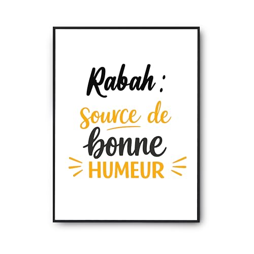 Affiche Rabah poster citation humour anniversaire