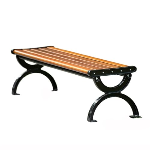 GLigeT Gartenbank Aluminium-Parkbank for den Außenbereich, rückenfreie Bank for die Freizeit im Freien Parkbank(Klein)