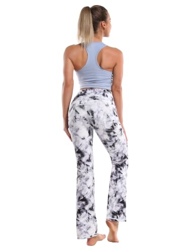 Image of BUBBLELIME Women Out Pockets High Waist Bootlegs Tummy Control Yoga Flared