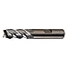 CLEVELAND Sq. End Mill,Single End,Pow Met,1" C43221
