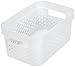 CURVER Panier de rangement Infinity 4,5L 100% Recyclé - Rangement Multiusage, Empilable et Emboîtable - 26 x 17,5 x 12,3 cm - Blanc