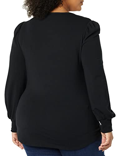 Amazon Essentials Women's Long-Sleeve Crewneck Smocked Cuff T-Shirt - Image 5