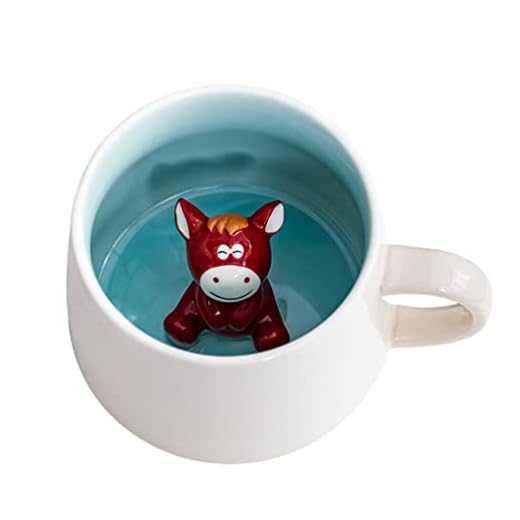 Biigming 3D Pferde Tasse für Kaffee