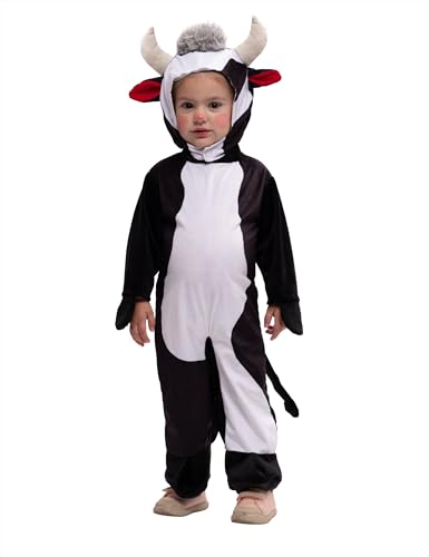 Rubies Disfraz Torito para niños y niñas, Pelele con capucha y cola, Oficial Carnaval, Navidad, Cumpleaños y Fiestas
