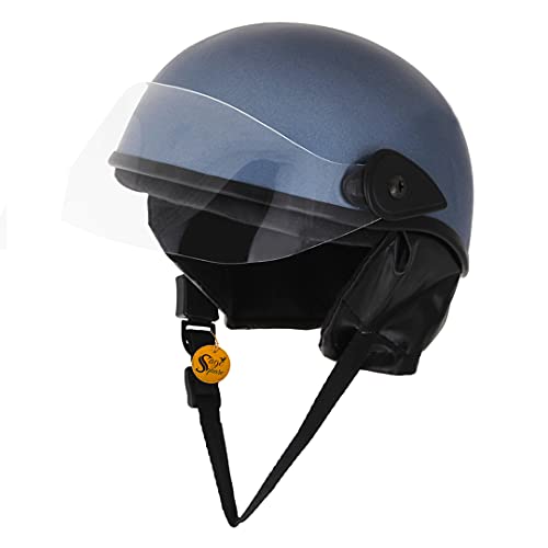 Image of Sage Square Multi-Purpose Half Helmet for Men, Women (Non-Motorized) (Metallic Blue Matte)