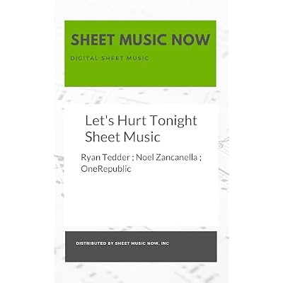 Let's Hurt Tonight Sheet Music