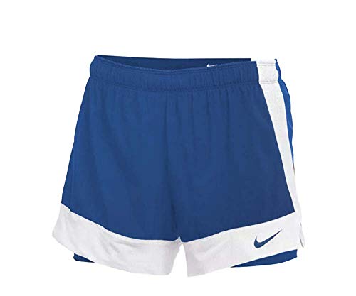 Nike Flex Women`s 2 in 1 Training Shorts (Royal Game(915035-493)/White, Large)