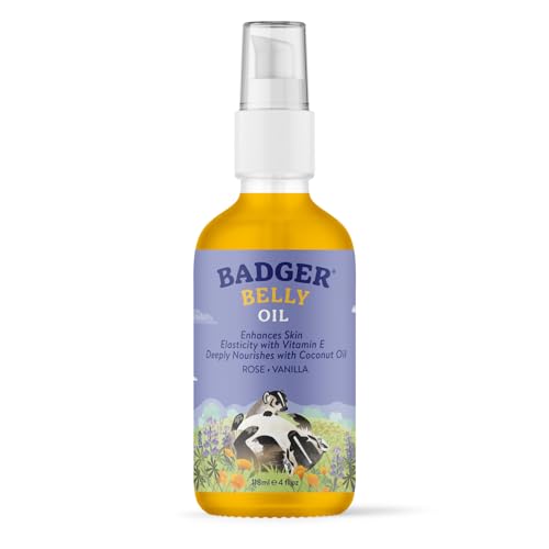 Badger Organic Pregnant Belly Oil - Jojoba & Coconut - 4 oz.