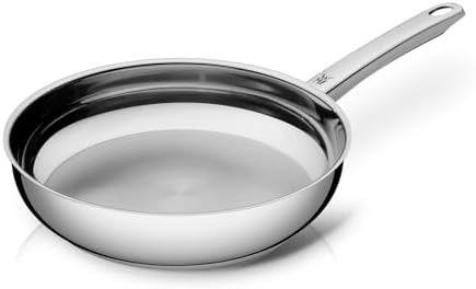 WMF Profi Bratpfanne 24 cm Induktion, Edelstahl Pfanne unbeschichtet, Cromargan Edelstahl, backofenfest