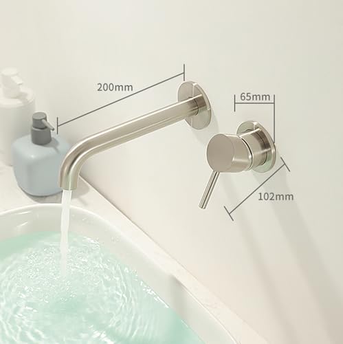 Mitigeur de lavabo à poignée unique avec cartouche laiton durable