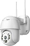 K2 STORE Telecamera IP WiFi PTZ Dome Wireless – Videosorveglianza Interno/Esterno per Casa e Giardino, Speed Dome con Zoom, Visione Notturna, App YooSee