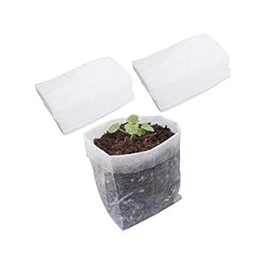 Belit Nursery Growing Bags, 100 Pcs Fabric Seedling Pots Non-Woven Pouch for Gardening Seed Plant Bag, Potato, Flower, Tomato Plant Starts (5.7″ x 5.7 “)