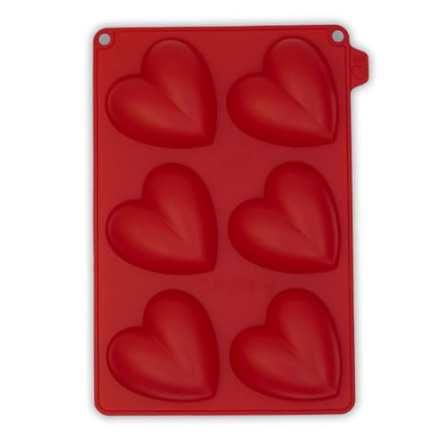 CÉCOA • Moule Silicone Coeurs 3D • 100% Alimentaire • Sans BPA • Anti-Adhésif • Gâteaux, Entremets, Chocolats • Four, Frigo, Congélateur •...