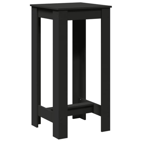 vidaXL Tavolo da Bar Nero 51x50x103,5 cm in Legno Multistrato,