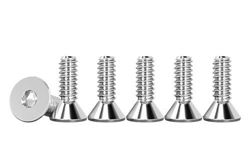 Drenky Tornillo Avellanado M3 X 10 mm, 50 Piezas Tornillos De Cabeza Avellanada Norma DIN 7991 / ISO 10642 Tornillos Avellanados con Hexágono Interior Acero Inoxidable A2 V2A, Rosca Completa