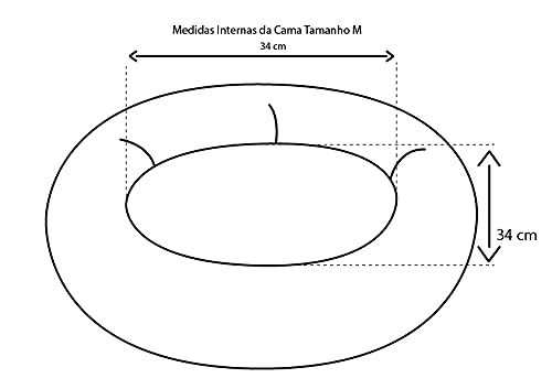 Cama Nuvem Pelucia Fábrica Pet Marrom - M