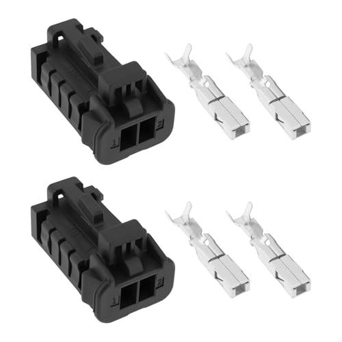 OTOTEC 2 szt. 2-pinowe złącze oświetlenia tablicy rejestracyjnej samochodu 98817-1021 kompatybilne z Renault Kangoo