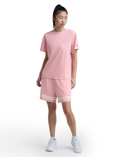 Image of Champion Women's Classic Short Sleeve Graphic T-Shirt, Loose Fit, Script Logo