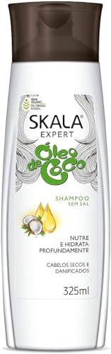 SKALA Expert Kokosöl-Shampoo, 325 ml, 100 % vegan, nährend und feuchtigkeitsspendend, Glanz und Reparatur, für alle Haartypen, tierfreundlich