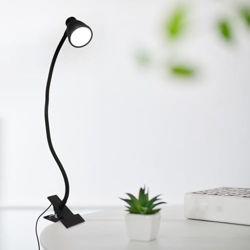 Lámpara de Mesa Noche Clip USB Negra para Lectura miniatura 5